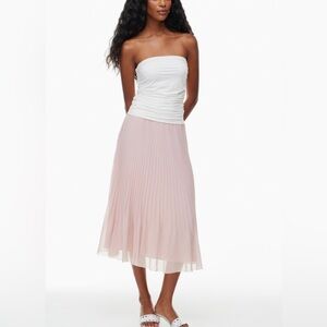 Aritzia Twirl Wilfred Soft Pink Talc Skirt NWT small